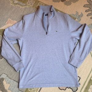 Vineyard Vines Light Blue Quarter-Zip Pullover